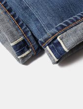 Load image into Gallery viewer, Edwin ED-55 White Listed 12.5oz Jeans Relax (Tapered) - Mid Sifted Used Indigo
