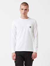 Load image into Gallery viewer, Carhartt Pocket Long Sleeve T-Shirt - White
