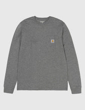 Load image into Gallery viewer, Carhartt Pocket Long Sleeve T-Shirt - Dark Grey

