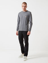 Load image into Gallery viewer, Carhartt Pocket Long Sleeve T-Shirt - Dark Grey
