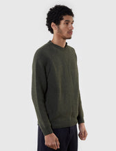 Load image into Gallery viewer, Edwin Purl Ecojean Knit Jumper - Uniform Green
