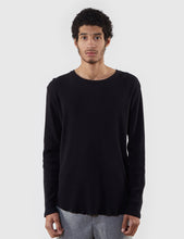 Load image into Gallery viewer, Edwin Waffle Long Sleeve T-Shirt - Black
