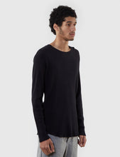 Load image into Gallery viewer, Edwin Waffle Long Sleeve T-Shirt - Black
