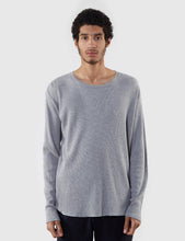 Load image into Gallery viewer, Edwin Waffle Long Sleeve T-Shirt (Marl) - Mid-Grey
