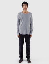 Load image into Gallery viewer, Edwin Waffle Long Sleeve T-Shirt (Marl) - Mid-Grey
