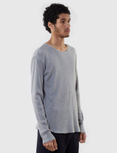 Load image into Gallery viewer, Edwin Waffle Long Sleeve T-Shirt (Marl) - Mid-Grey
