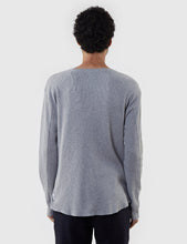 Load image into Gallery viewer, Edwin Waffle Long Sleeve T-Shirt (Marl) - Mid-Grey
