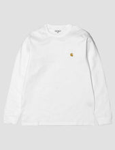 Load image into Gallery viewer, Carhartt Chase Long Sleeve T-Shirt - White
