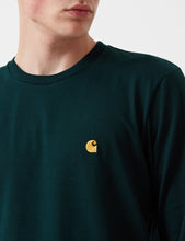 Load image into Gallery viewer, Carhartt Chase Long Sleeve T-Shirt - Parsley Green
