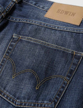 Load image into Gallery viewer, Edwin ED-55 Dark Blue Jeans 12oz (Regular Tapered) - Grime Dirt Wash
