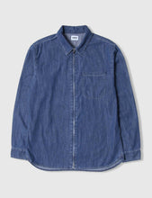 Load image into Gallery viewer, Edwin Demo Zip Denim Shirt (Bleach Washed) - Blue
