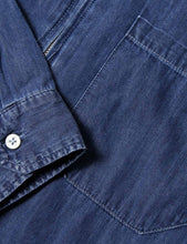 Load image into Gallery viewer, Edwin Demo Zip Denim Shirt (Bleach Washed) - Blue
