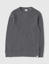 Load image into Gallery viewer, Edwin Long Sleeve Waffle Knit T-Shirt - Dark Grey
