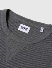 Load image into Gallery viewer, Edwin Long Sleeve Waffle Knit T-Shirt - Dark Grey
