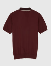 Load image into Gallery viewer, Fred Perry Pointelle Knit Shirt - Aubergine
