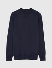 Load image into Gallery viewer, Fred Perry Cable Knit Shirt - Navy Blue
