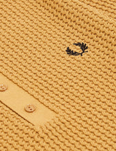 Load image into Gallery viewer, Fred Perry Knitted Button Neck Shirt - 1964 Gold
