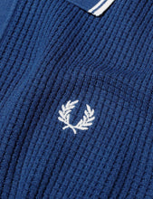 Load image into Gallery viewer, Fred Perry Textured Knitted Polo Shirt - French Navy
