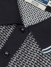 Load image into Gallery viewer, Fred Perry Texture Knit Shirt - Navy

