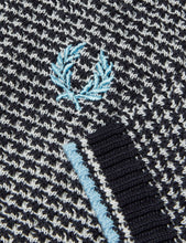 Load image into Gallery viewer, Fred Perry Texture Knit Shirt - Navy
