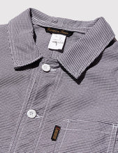 Load image into Gallery viewer, Le Laboureur Houndstooth Cotton Work Jacket - White/Navy
