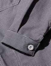 Load image into Gallery viewer, Le Laboureur Houndstooth Cotton Work Jacket - White/Navy
