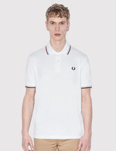 Load image into Gallery viewer, Fred Perry Twin Tipped Polo Shirt - White
