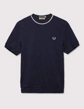 Load image into Gallery viewer, Fred Perry Crew Neck Pique T-Shirt - French Navy
