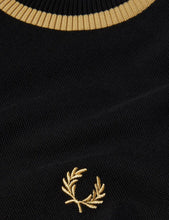 Load image into Gallery viewer, Fred Perry Crew Neck Pique T-Shirt - Black
