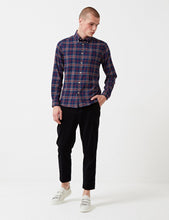 Load image into Gallery viewer, Barbour Seth Flannel Shirt - Navy Blue Marl

