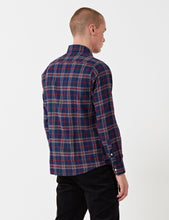Load image into Gallery viewer, Barbour Seth Flannel Shirt - Navy Blue Marl
