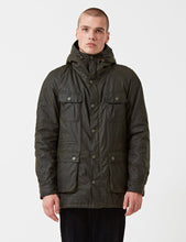 Load image into Gallery viewer, Barbour Brindle Wax Jacket - Fern Green
