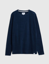Load image into Gallery viewer, Norse Projects Halfdan Toweling Sweatshirt - Dark Navy
