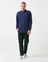 Load image into Gallery viewer, Norse Projects Osvald Brushed Flannel Shirt - Navy
