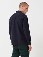 Load image into Gallery viewer, Norse Projects Hans Mouline Shirt - Navy Blue
