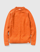 Load image into Gallery viewer, Norse Projects Birnir Shetland Jumper - Ochre Orange

