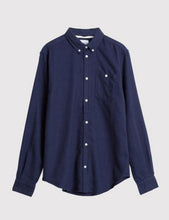 Load image into Gallery viewer, Norse Projects Osvald Brushed Flannel Shirt - Navy

