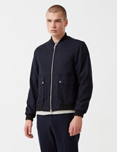 Load image into Gallery viewer, Oliver Spencer Bermondsey Bomber Jacket - Haydon Midnight Blue

