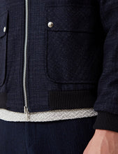 Load image into Gallery viewer, Oliver Spencer Bermondsey Bomber Jacket - Haydon Midnight Blue
