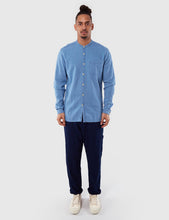 Load image into Gallery viewer, Oliver Spencer Grandad Kildale Shirt  - Light Indigo
