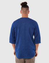 Load image into Gallery viewer, Bleu De Paname Baseball Shirt - Indigo Blue
