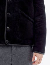 Load image into Gallery viewer, YMC Brainticket Sheepskin Coat (Suede) - Black
