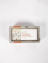 Load image into Gallery viewer, Paddywax Urban Concrete Rectangle Candle (8oz) - Bergamot &amp; Mahogany
