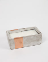 Load image into Gallery viewer, Paddywax Urban Concrete Rectangle Candle (8oz) - Bergamot &amp; Mahogany
