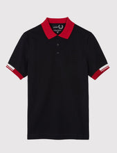 Load image into Gallery viewer, Fred Perry x Raf Simons Tipped Cuff Pique Shirt - Black
