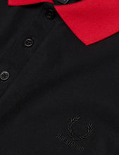 Load image into Gallery viewer, Fred Perry x Raf Simons Tipped Cuff Pique Shirt - Black
