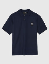 Load image into Gallery viewer, Fred Perry x Raf Simons Short Sleeve Rib Pique Shirt - Dark Navy
