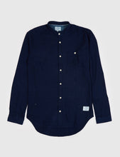 Load image into Gallery viewer, Suit Division Mandarin Long Sleeve Shirt - Navy

