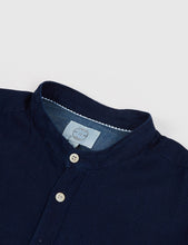 Load image into Gallery viewer, Suit Division Mandarin Long Sleeve Shirt - Navy
