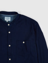 Load image into Gallery viewer, Suit Division Mandarin Long Sleeve Shirt - Navy
